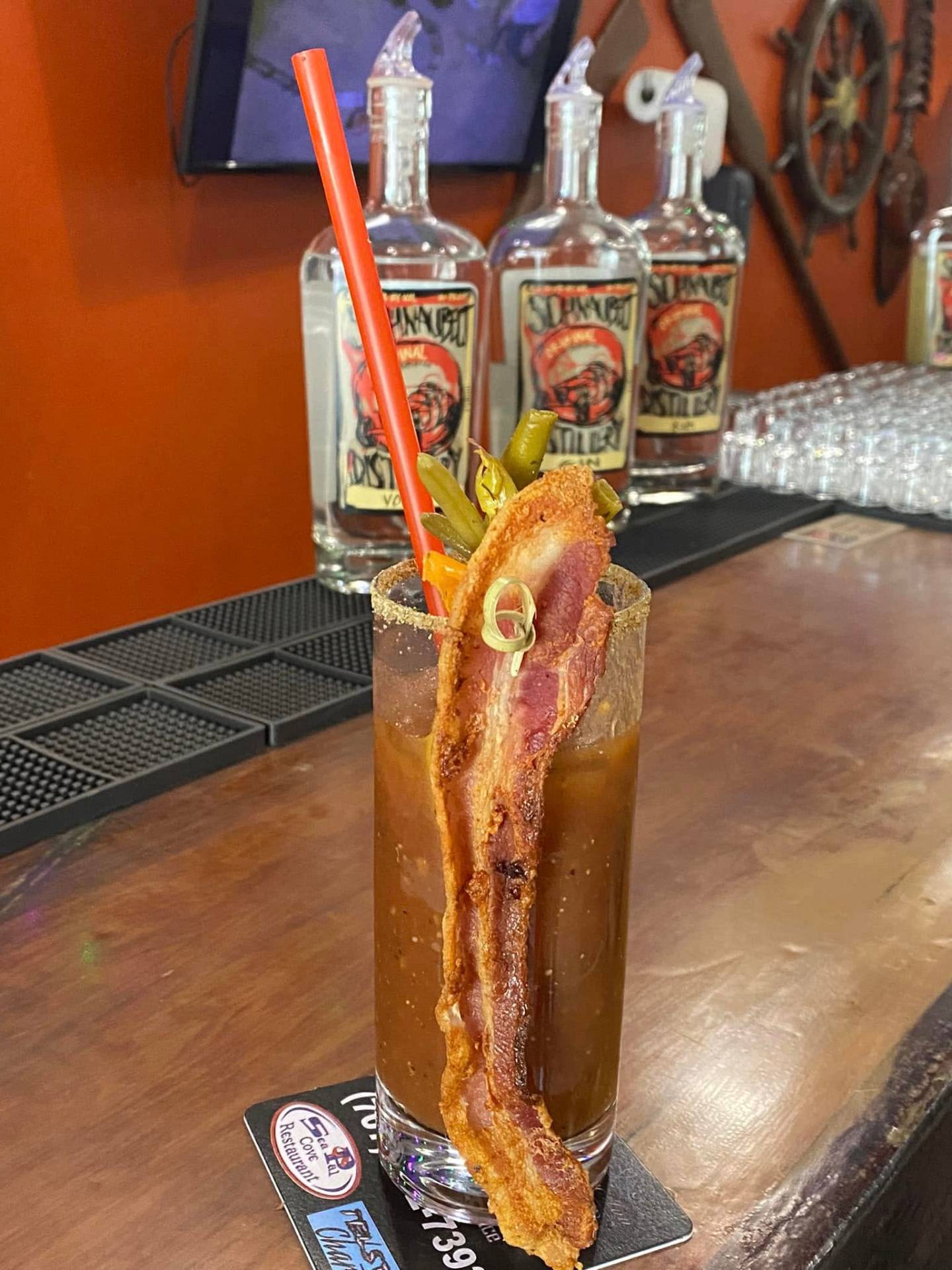 Schnaubelt Distillery Bloody Mary with salmon-infused vodka