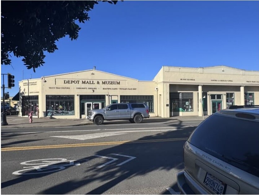 The Depot / Olinsky Building — archival photograph, Fort Bragg, California