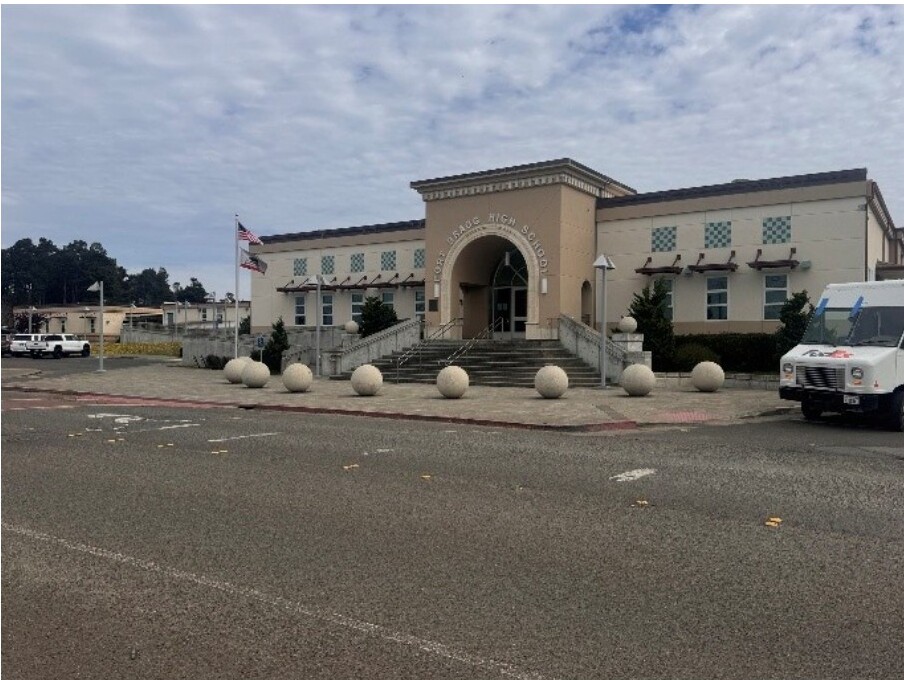 Fort Bragg High School — archival photograph, Fort Bragg, California