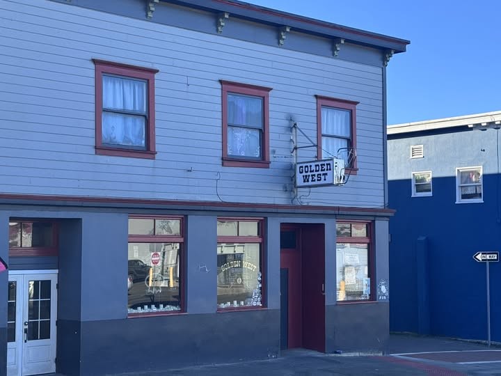 Golden West Saloon — archival photograph, Fort Bragg, California