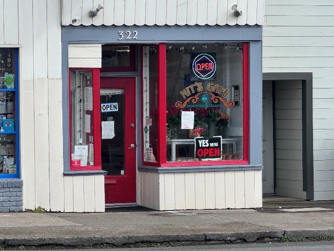 Nit's Cafe — archival photograph, Fort Bragg, California