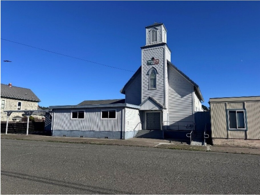 Portuguese Hall — archival photograph, Fort Bragg, California