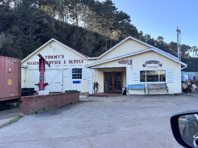 Tommy's Marine Service — archival photograph, Fort Bragg, California